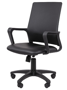 Офисное кресло CHAIRMAN 606 ЭКО, экокожа, черный